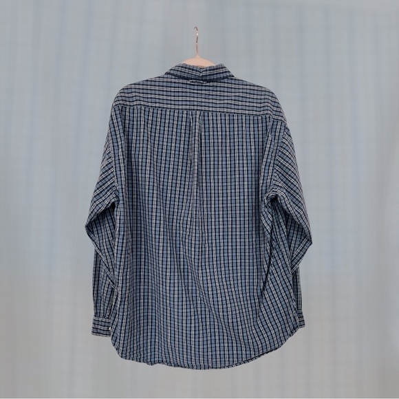 Vintage Tommy Hilfiger mens long sleeve blue button up shirt size XL - Picture 2 of 7